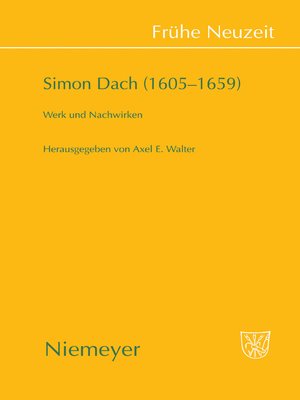 cover image of Simon Dach (1605–1659)